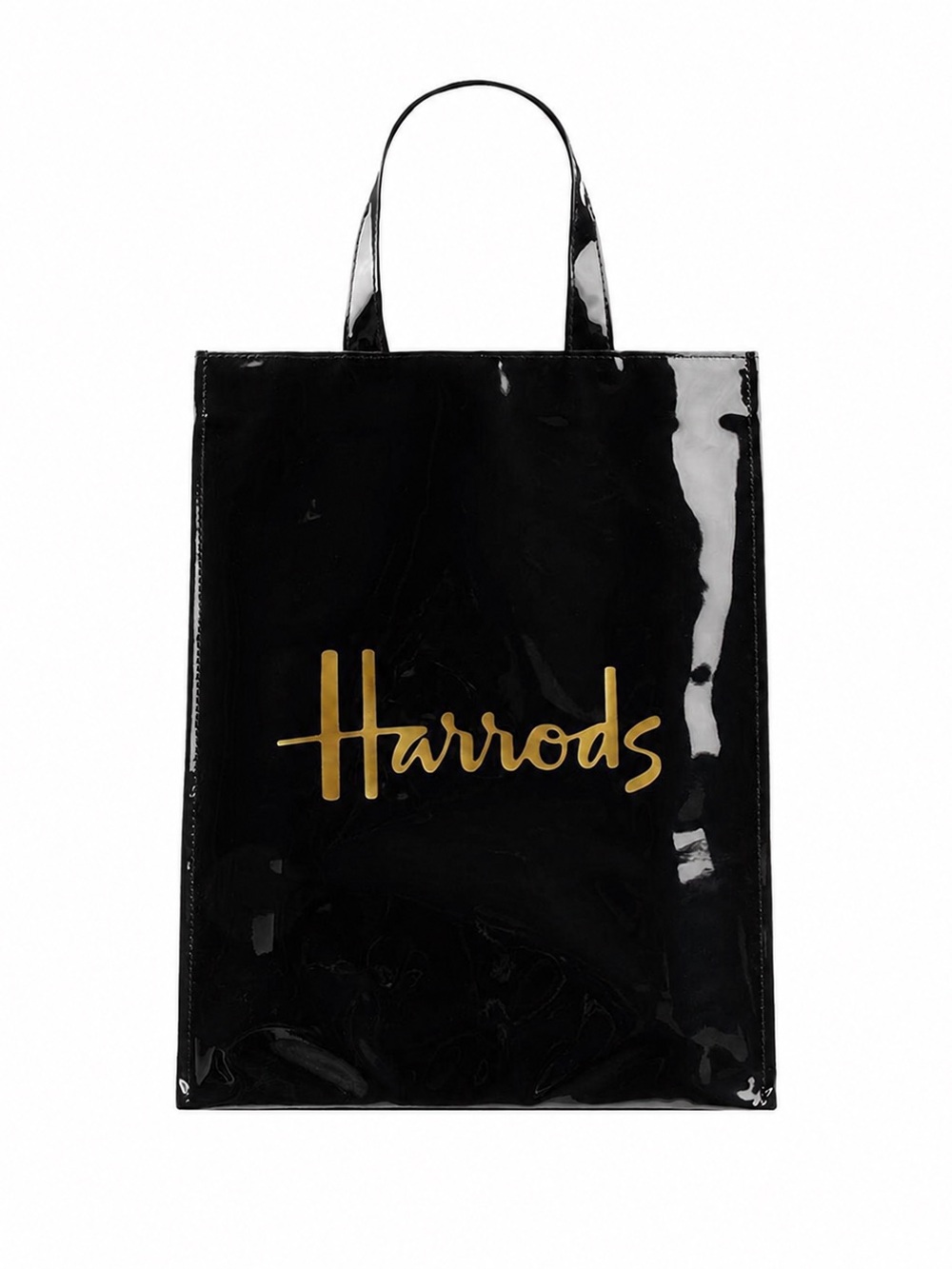 Harrods Black Patent Tote Large